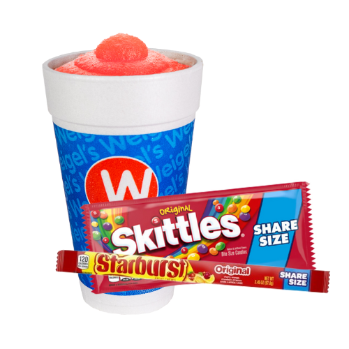 Free Ellie Ice 20oz when you buy2 select share size candy