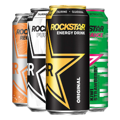 Rockstar 12oz-16oz buy 4 get 200 bonus points