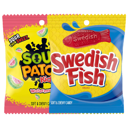 Sour Patch and Swedish Fish Peg 2 for $4